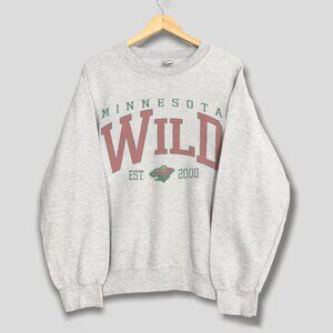 Vintage Minnesota Wild Crewneck Sweatshirt, Minnesota Wild Hockey Unisex Shirt